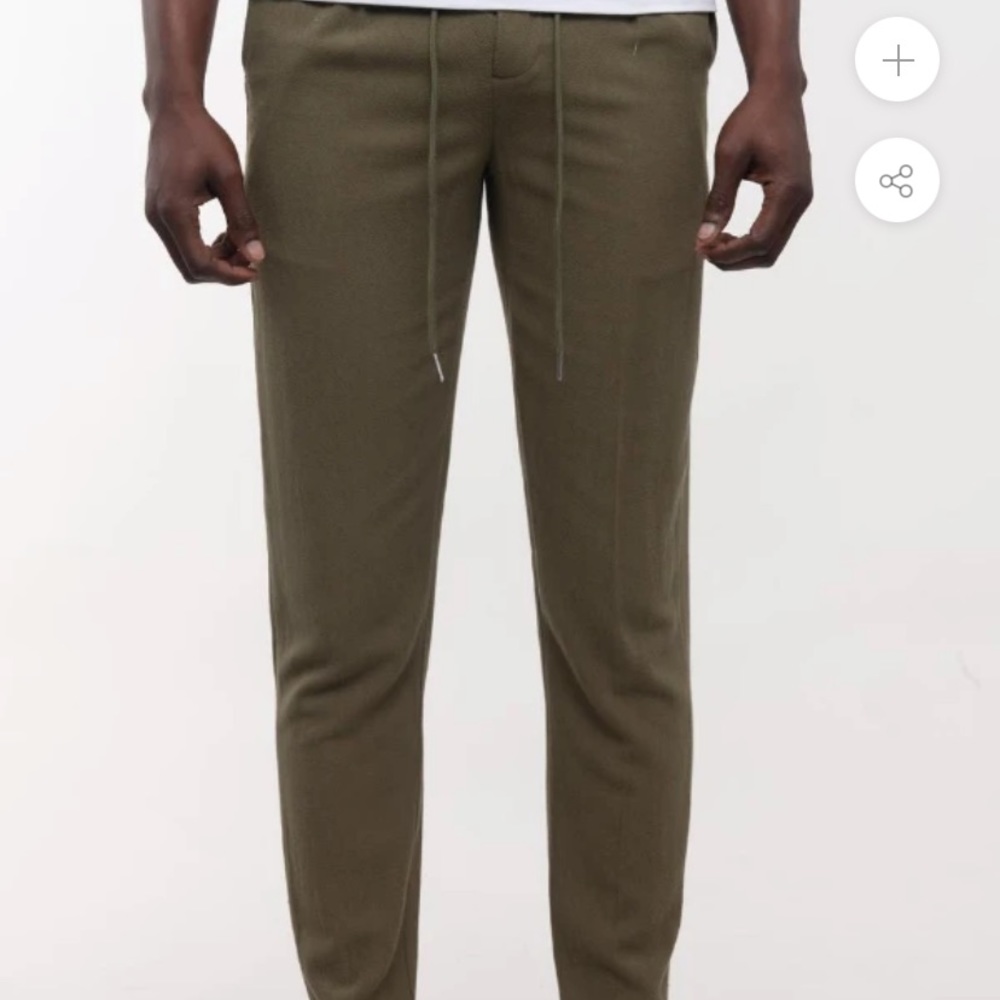 ESNTLS olive summer pants - XS